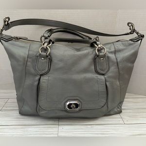 Coach Gray Leather Bag